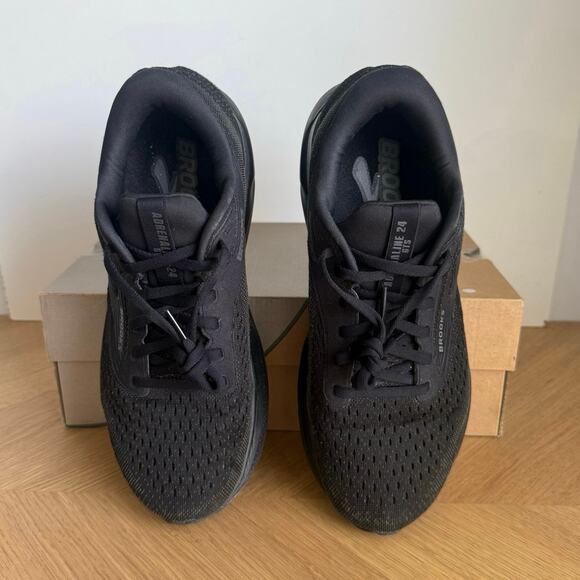 Brooks Adrenaline GTS 24 ‘Triple Black’ Men Running Sneakers- SZ 8 Wide